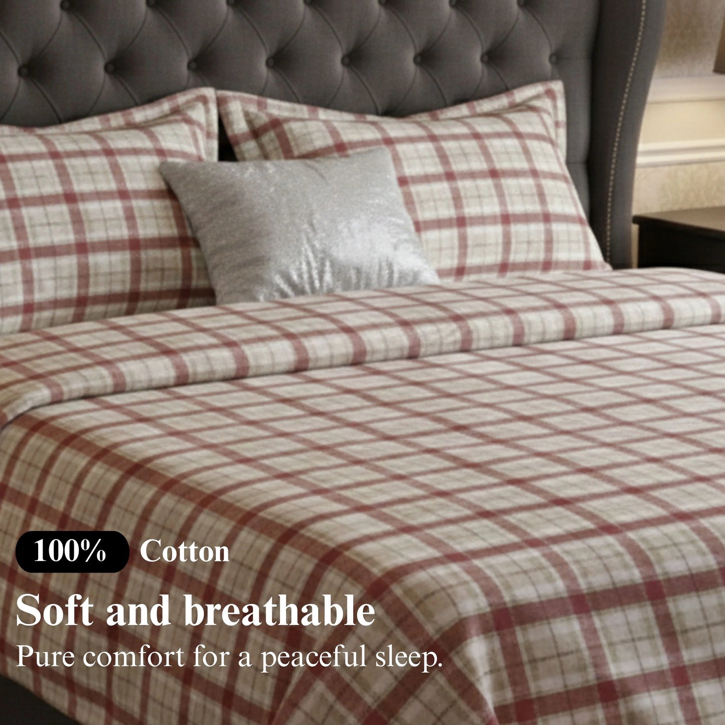 Tulip Terrace - Flat Soild Bedsheet