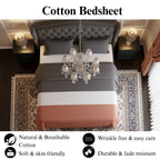 Sunset Block - Flat Solid Bedsheet