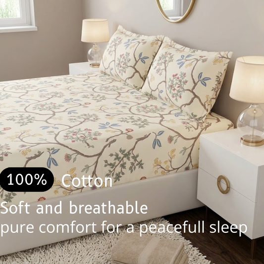 Vintage Orchard - Fitted Print Bedsheet