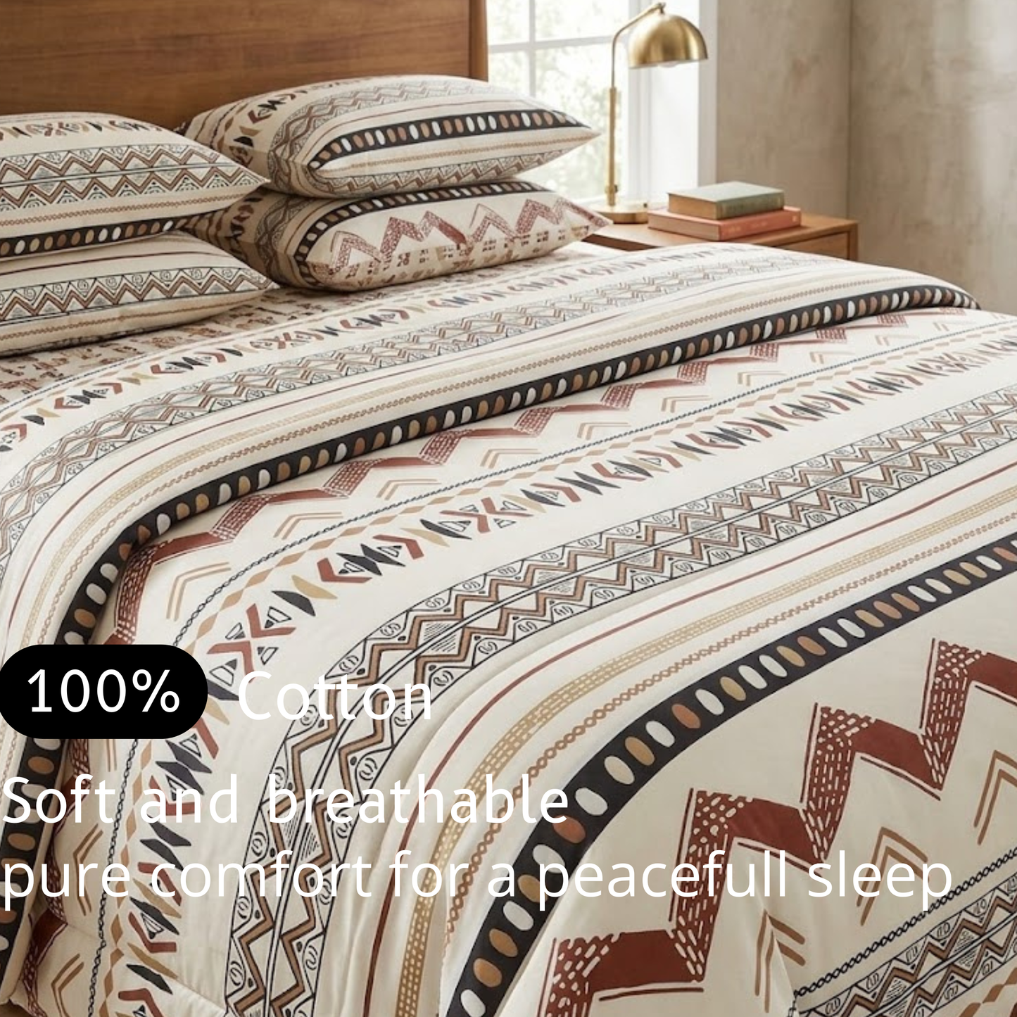 Nomad Lines - Flat Print Bedsheet