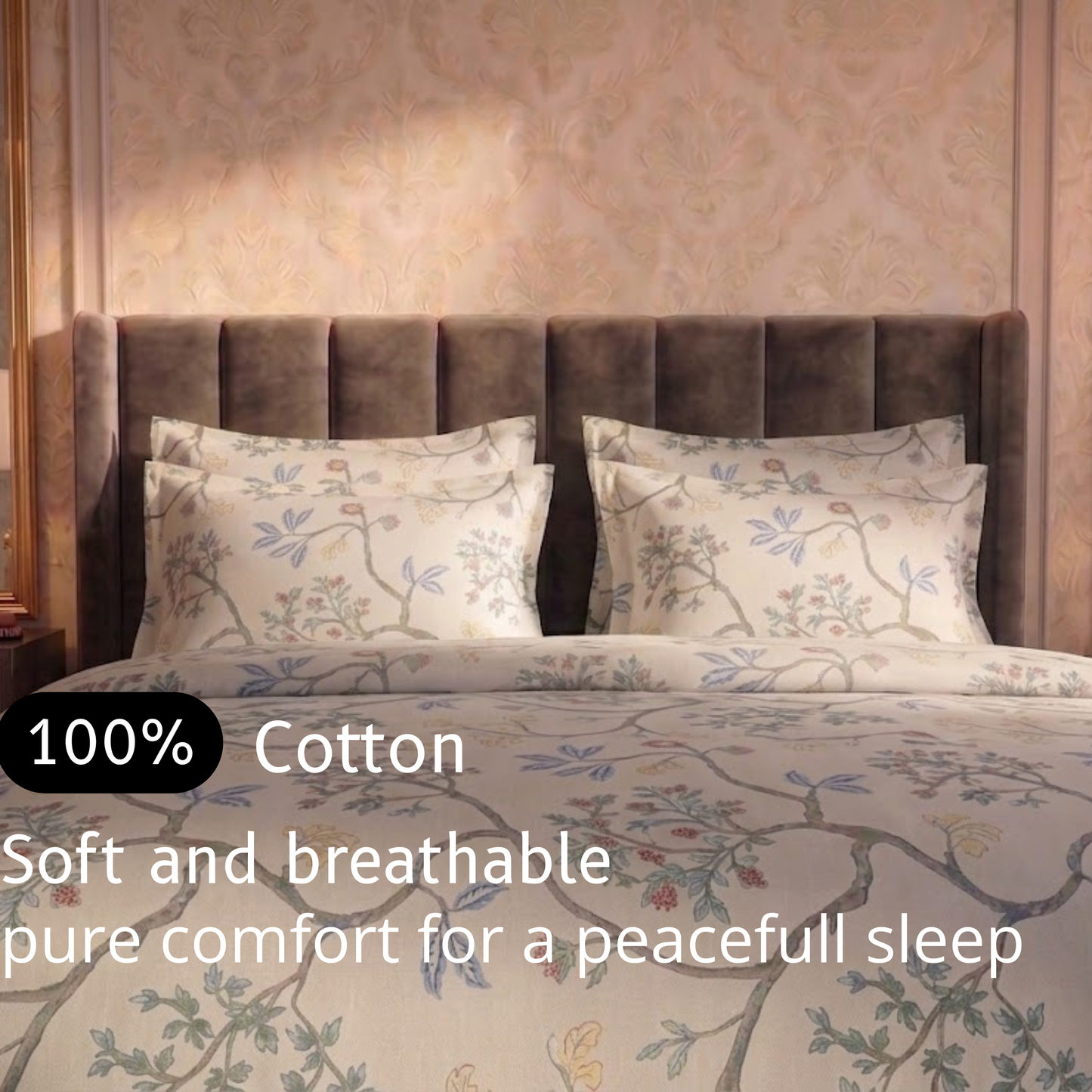 Vintage Orchard - Flat Print Bedsheet