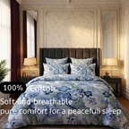 Painted Petals - Flat Print Bedsheet