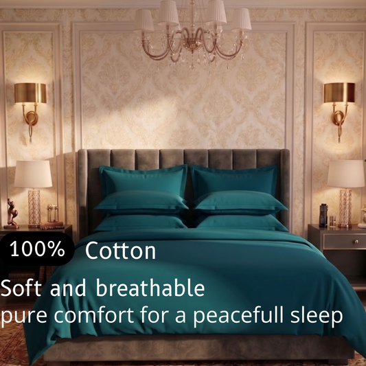 Ocean Depths  - Flat dyed Bedsheet