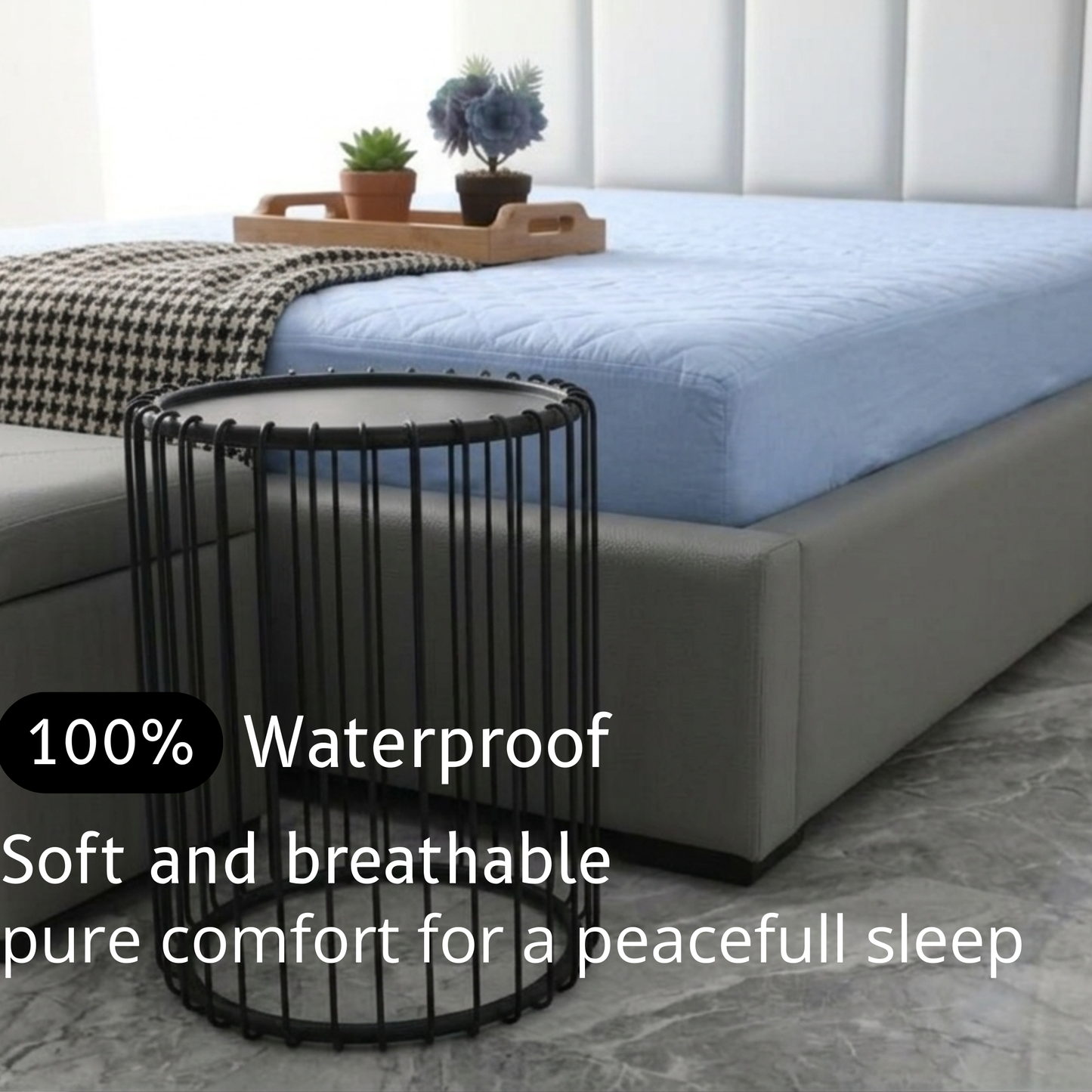 Mattress Protector - Soft ocean ( same coloured box )