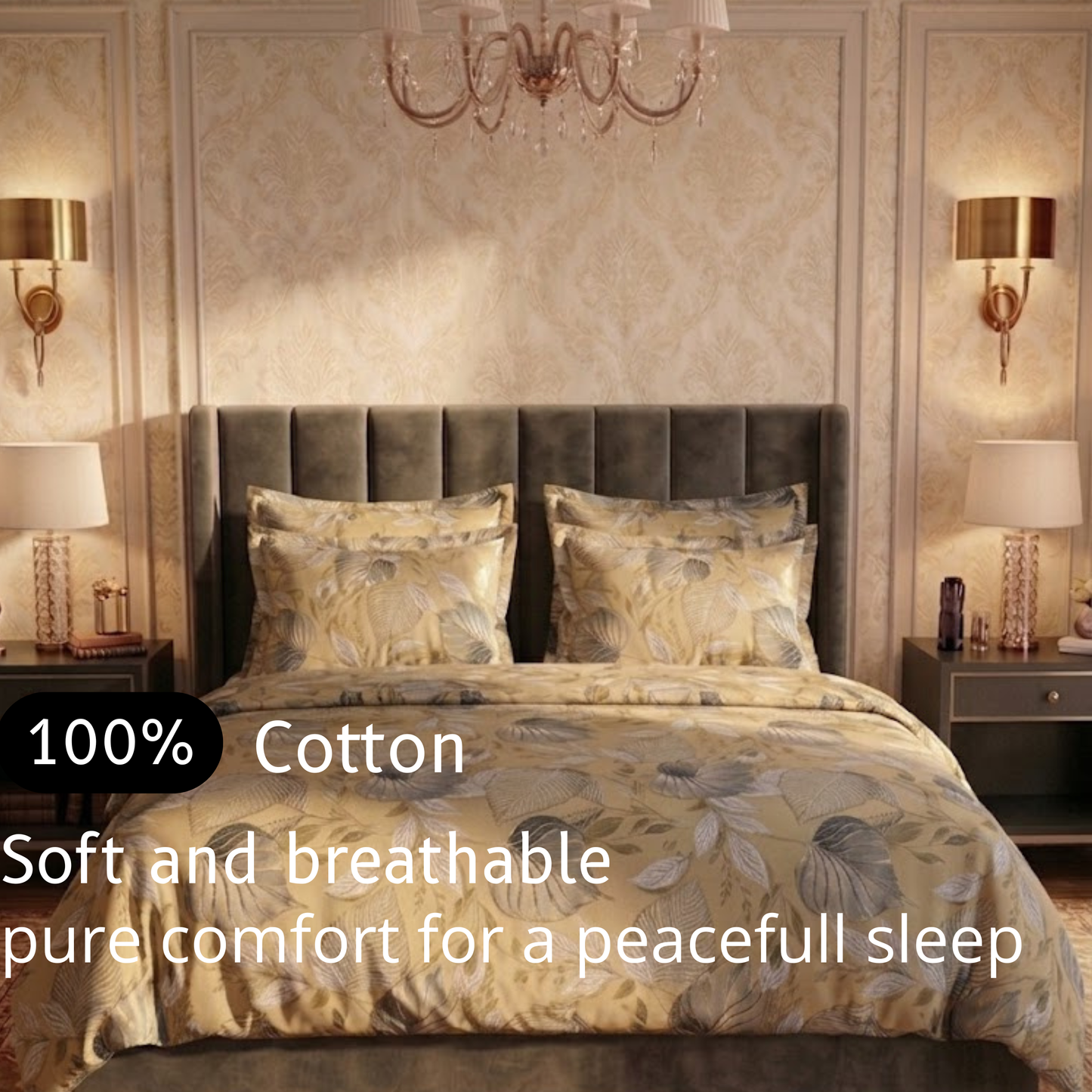 Autumn Serenity - Flat Print Bedsheet