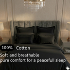 Obsidian Elegance - Flat Dyed Bedsheet