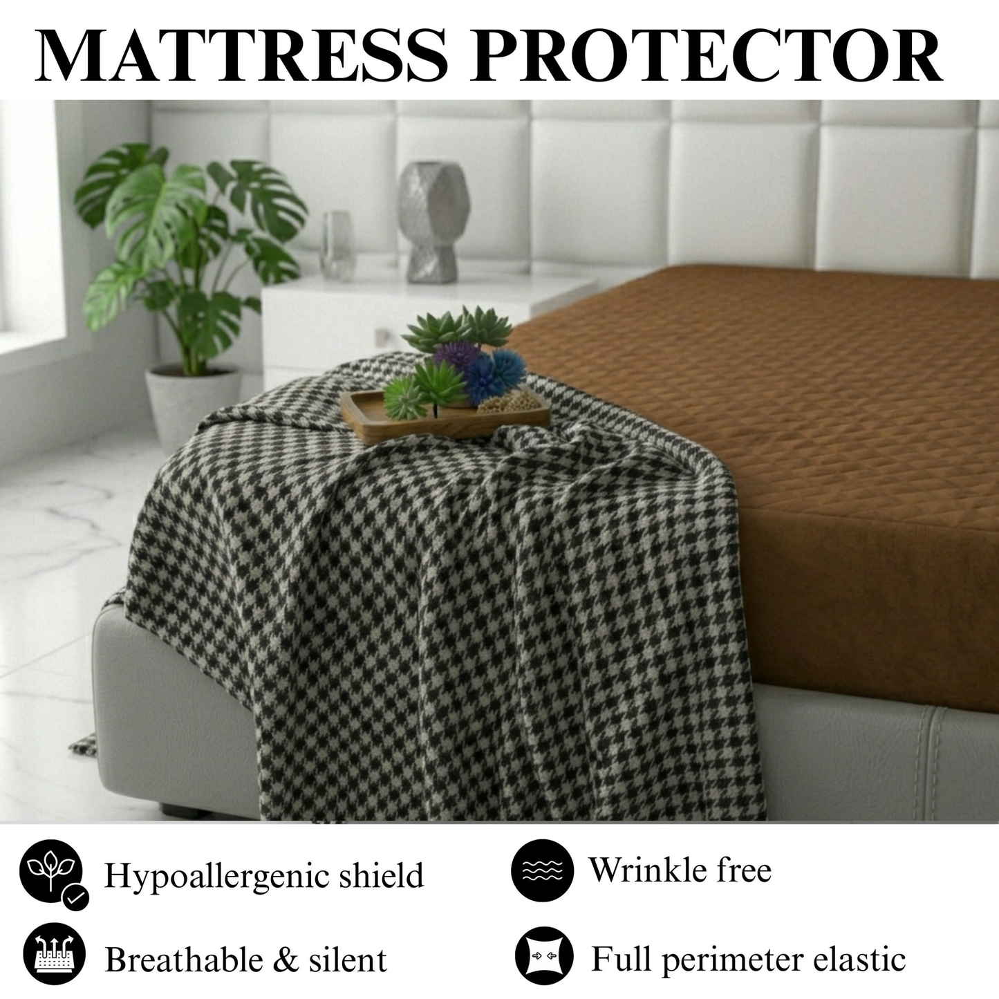 Mattress Protector - Royal Camel ( same coloured box )