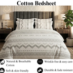 Nordic Zig Zag  - Flat Print Bedsheet