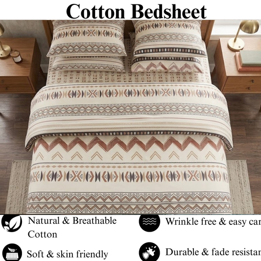 Nomad Lines - Flat Print Bedsheet
