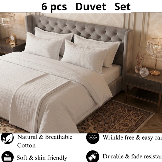Snow Luxe - Cotton Duvet Set - 6pcs