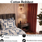 Deep Baltic - Flat Print Bedsheet