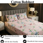 Pastel Petals - Fitted Print Bedsheet