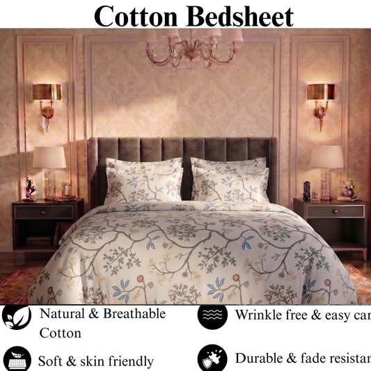 Vintage Orchard - Flat Print Bedsheet