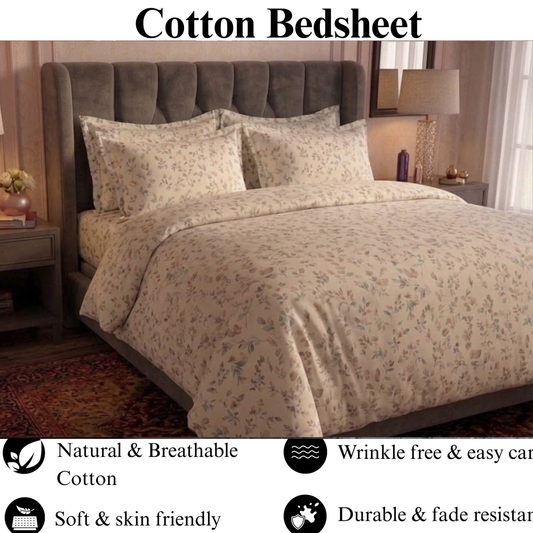 Forest Forage - Flat Print Bedsheet