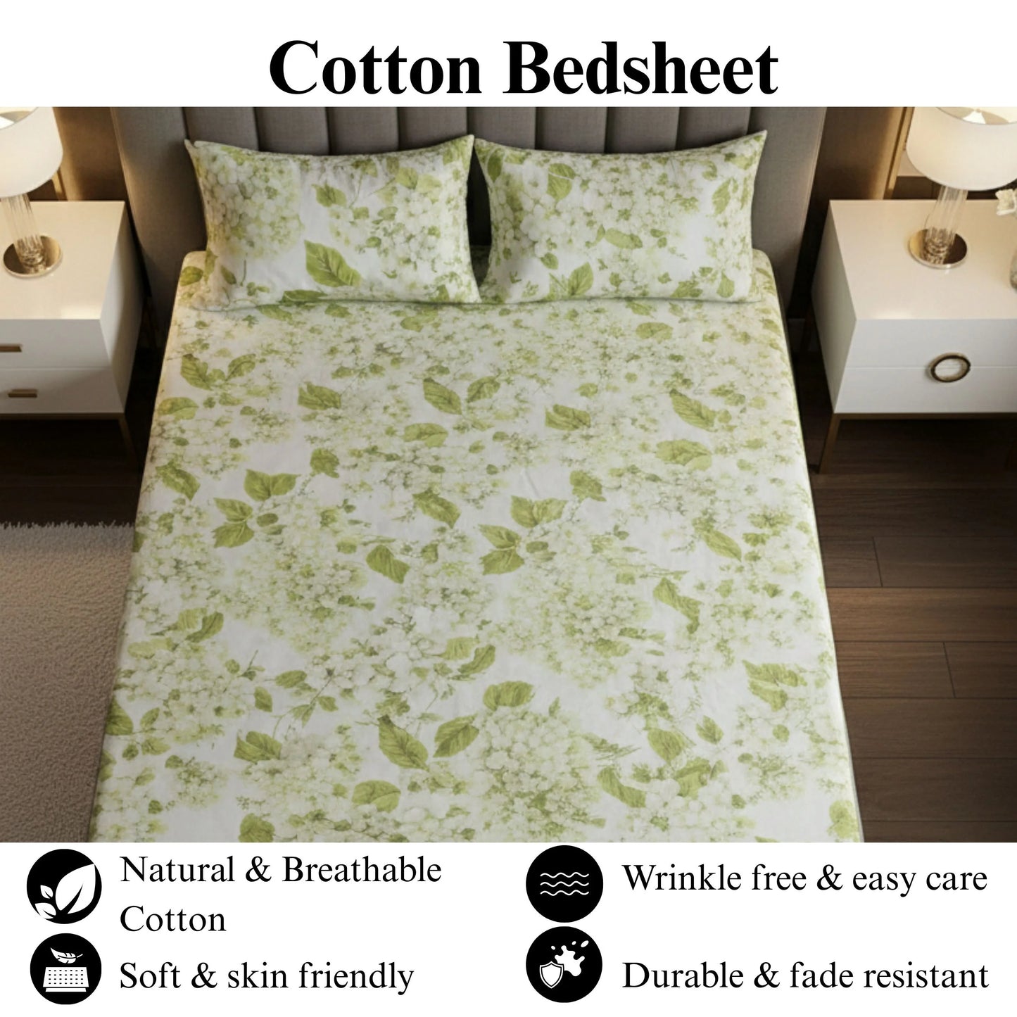 Garden Fresh - Fitted Print Bedsheet