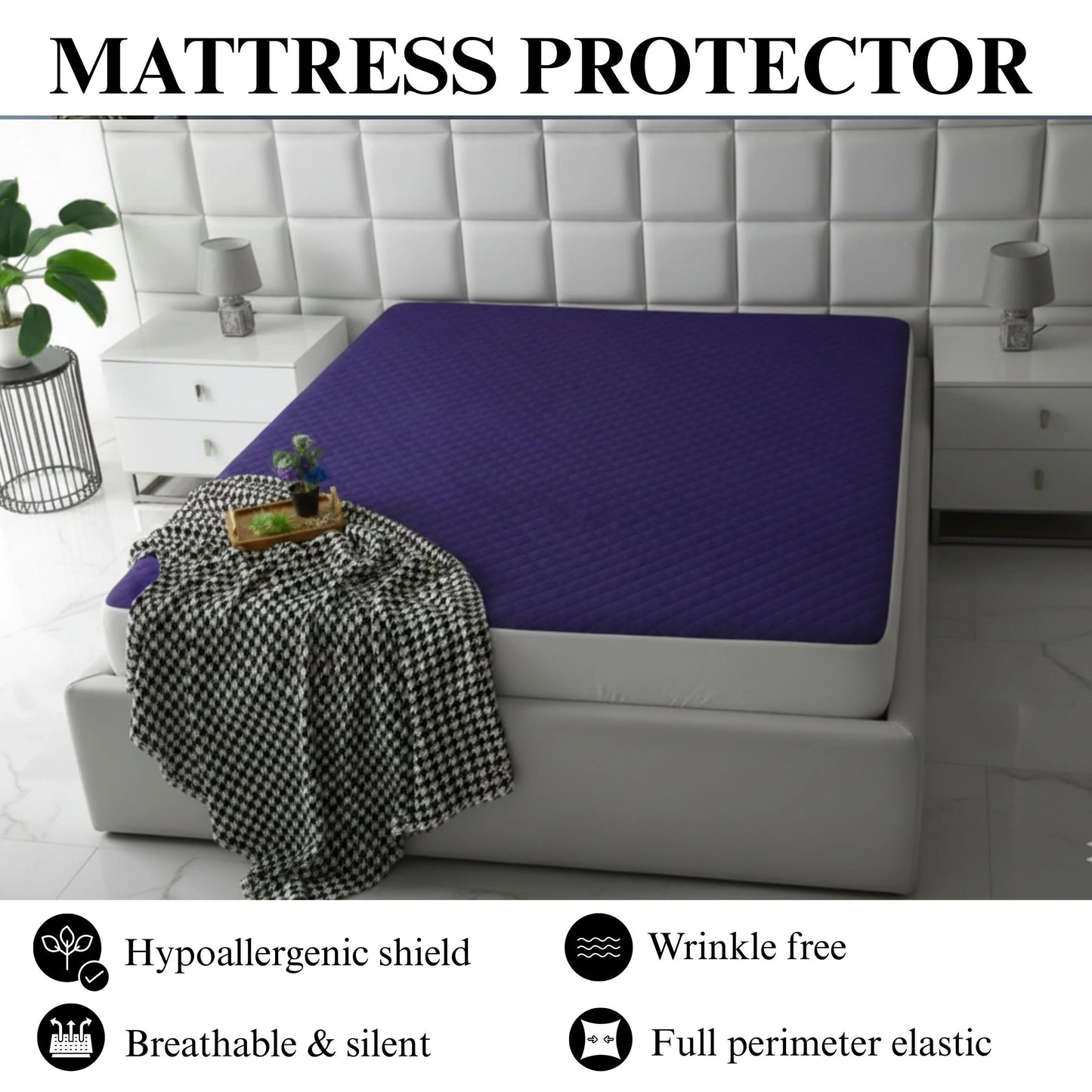 Mattress Protector - Imperial Plum