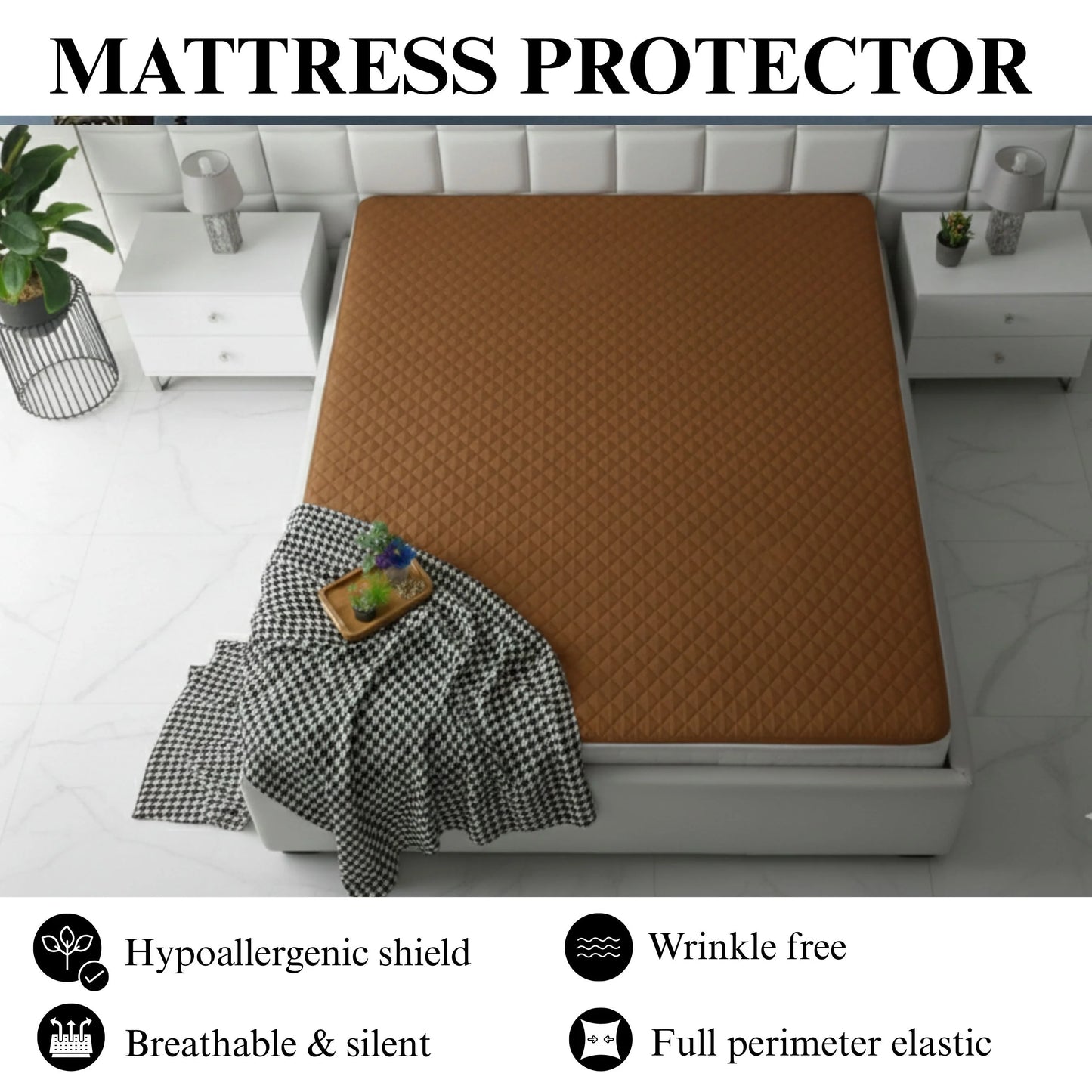 Mattress Protector - Royal Camel