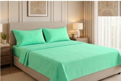 Sea Foam - Dyed Flat Bedsheet