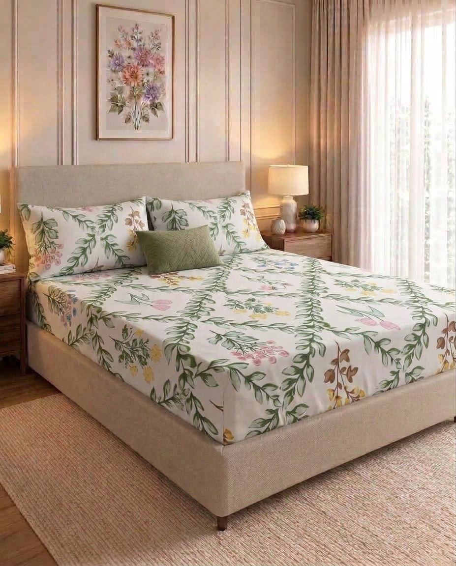 Boho Earth - Fitted Print Bedsheet