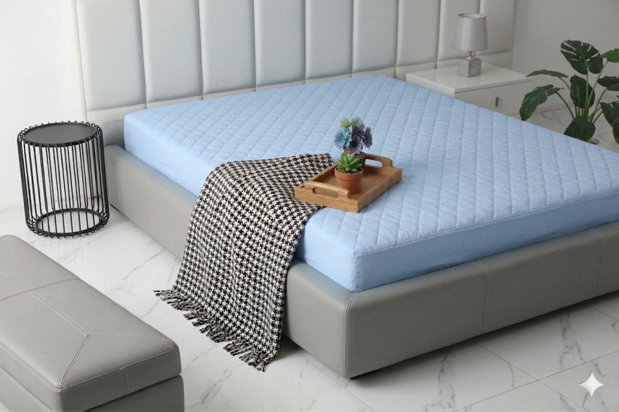 Mattress Protector - Soft ocean ( same coloured box )