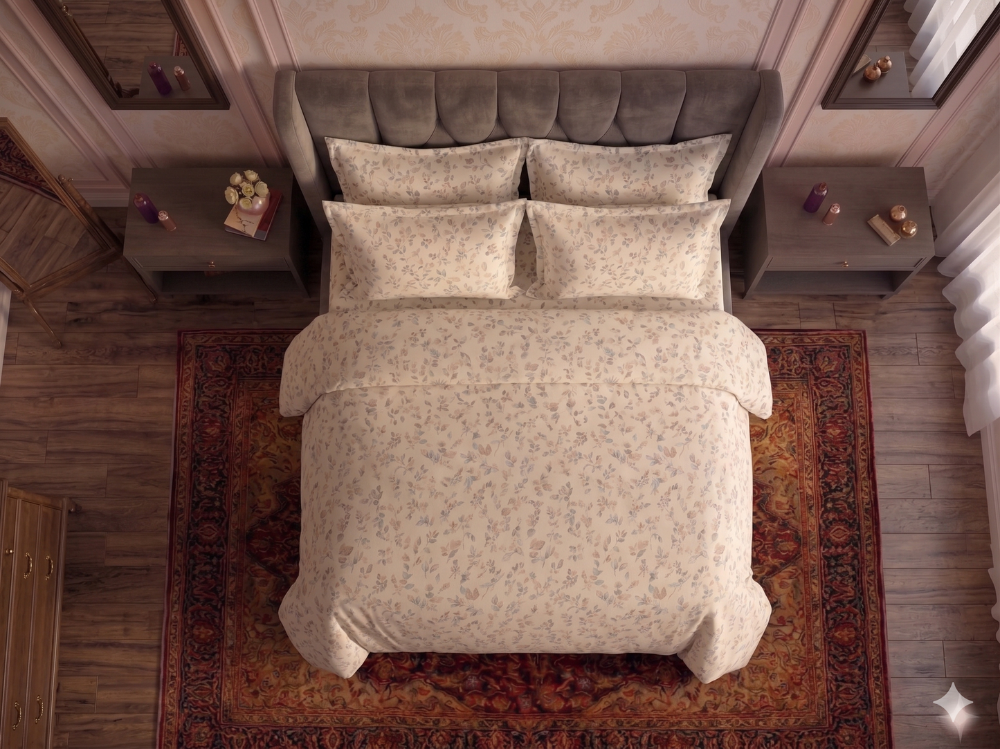 Forest Forage - Flat Print Bedsheet