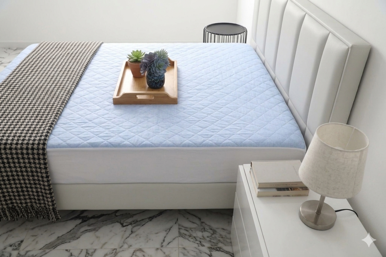 Mattress Protector - Soft ocean