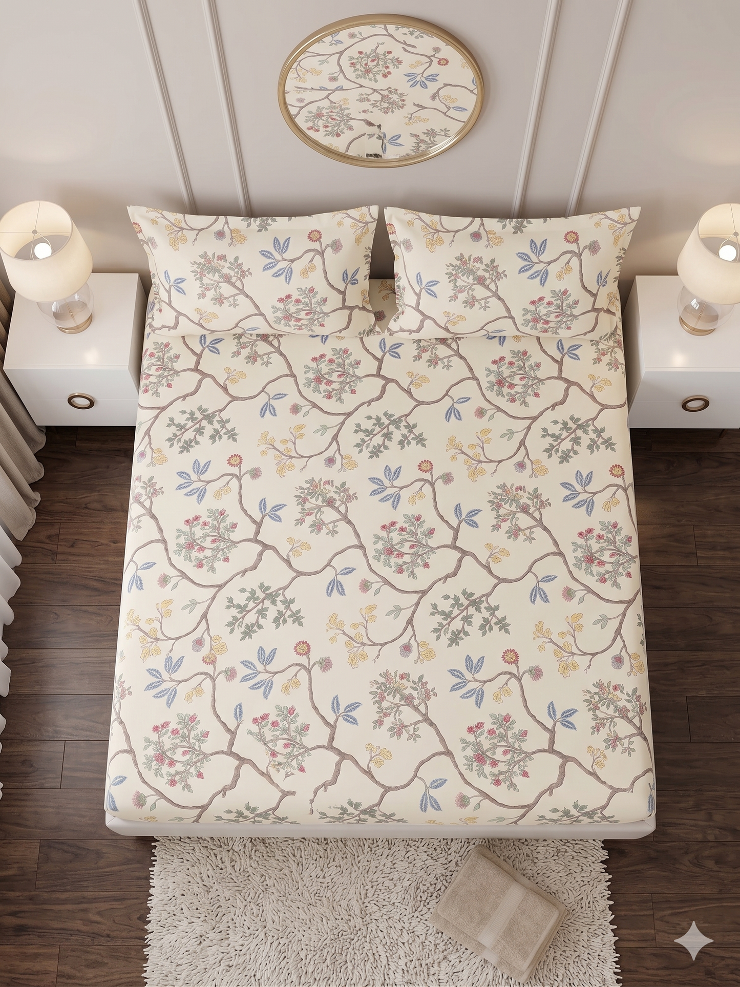 Vintage Orchard - Fitted Print Bedsheet