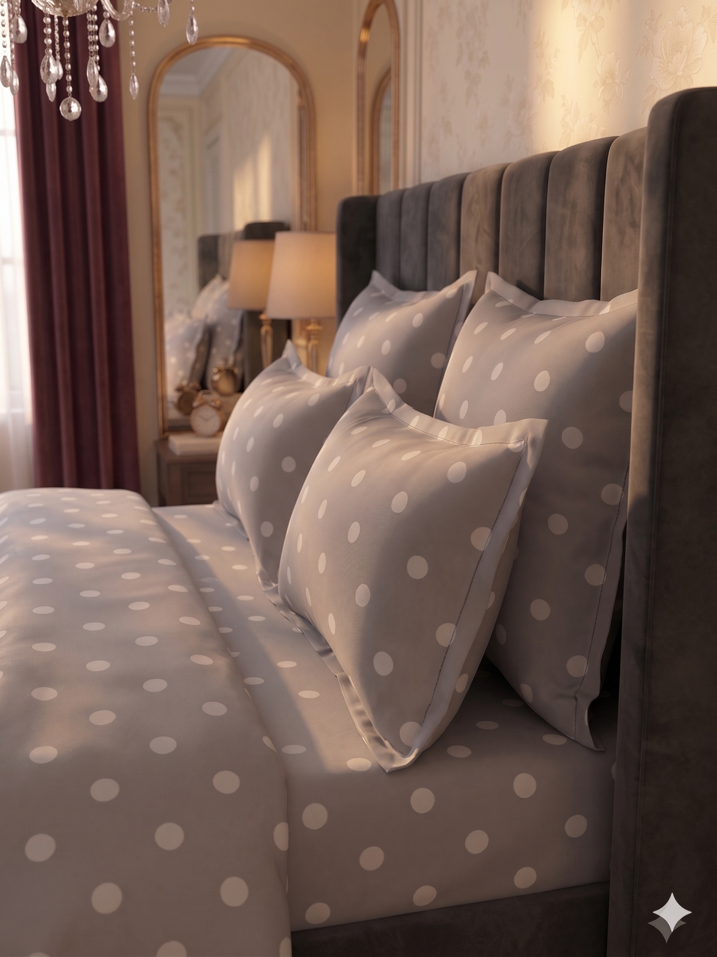 Polka Dot Parlor - Flat Print Bedsheet