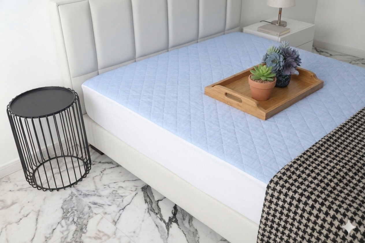 Mattress Protector - Soft ocean