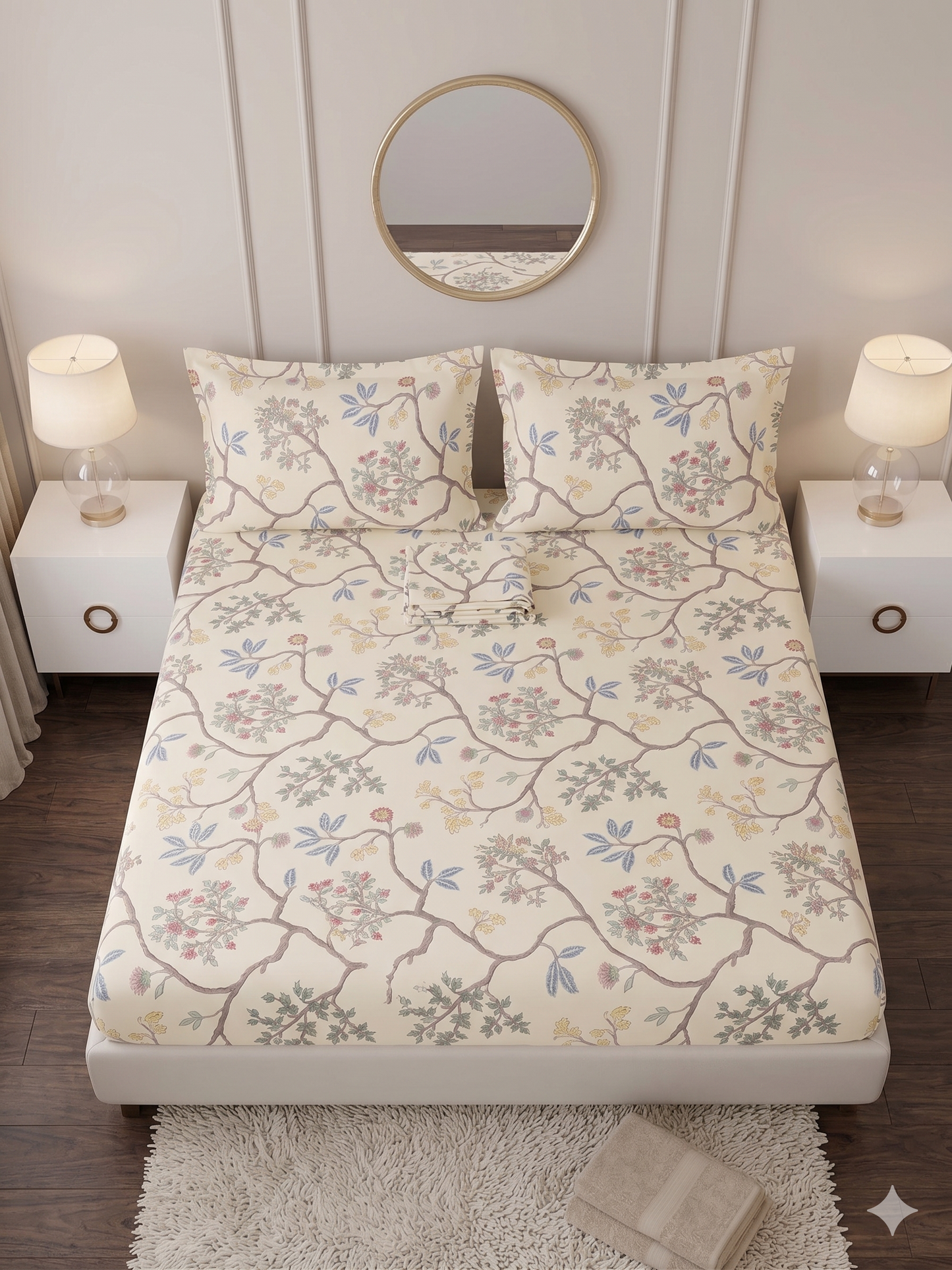 Vintage Orchard - Fitted Print Bedsheet