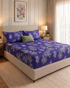 Plum Meadow - Fitted Print Bedsheet