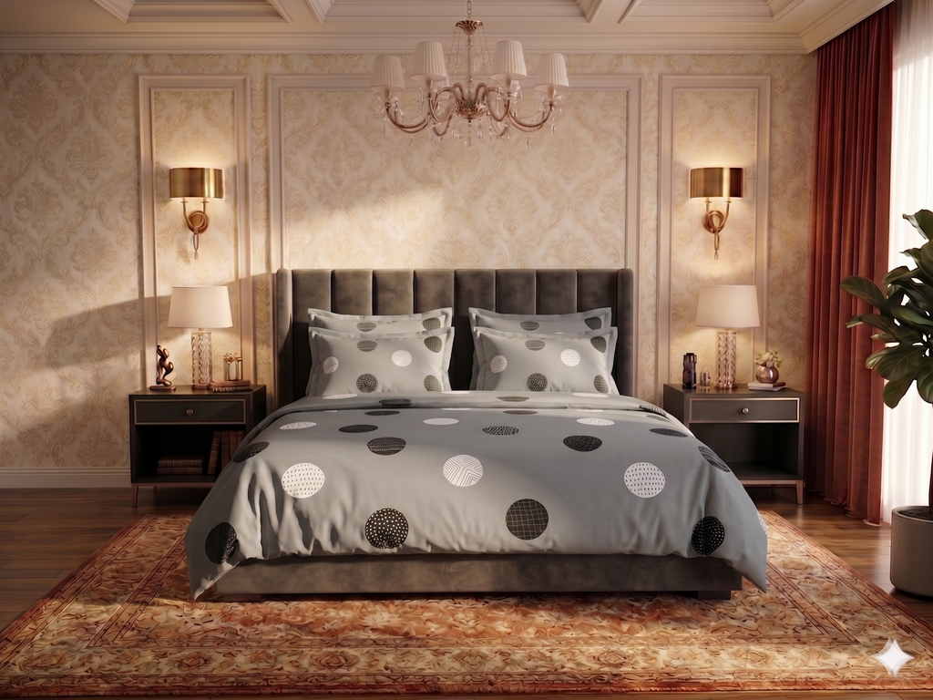 Lunar Phases - Flat Print Bedsheet
