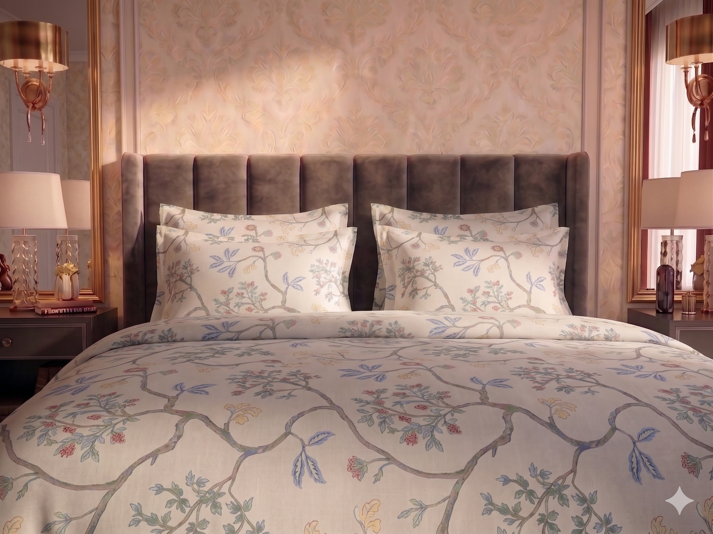 Vintage Orchard - Flat Print Bedsheet