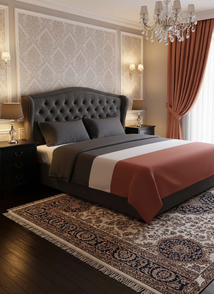 Sunset Block - Flat Solid Bedsheet