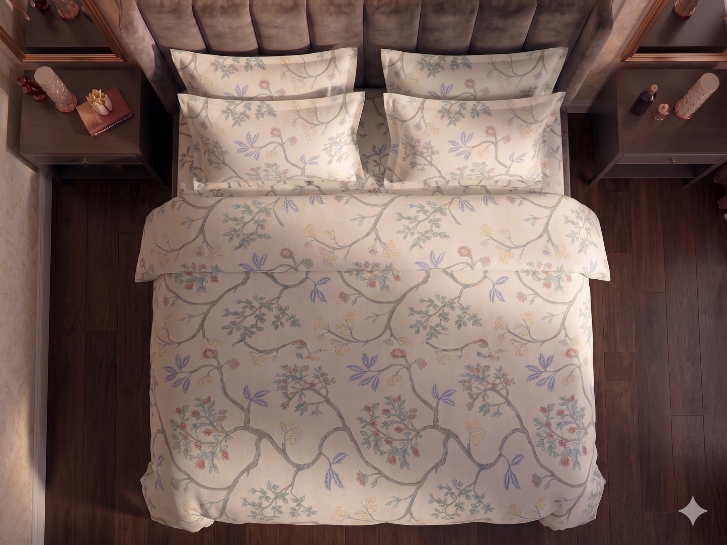 Vintage Orchard - Flat Print Bedsheet