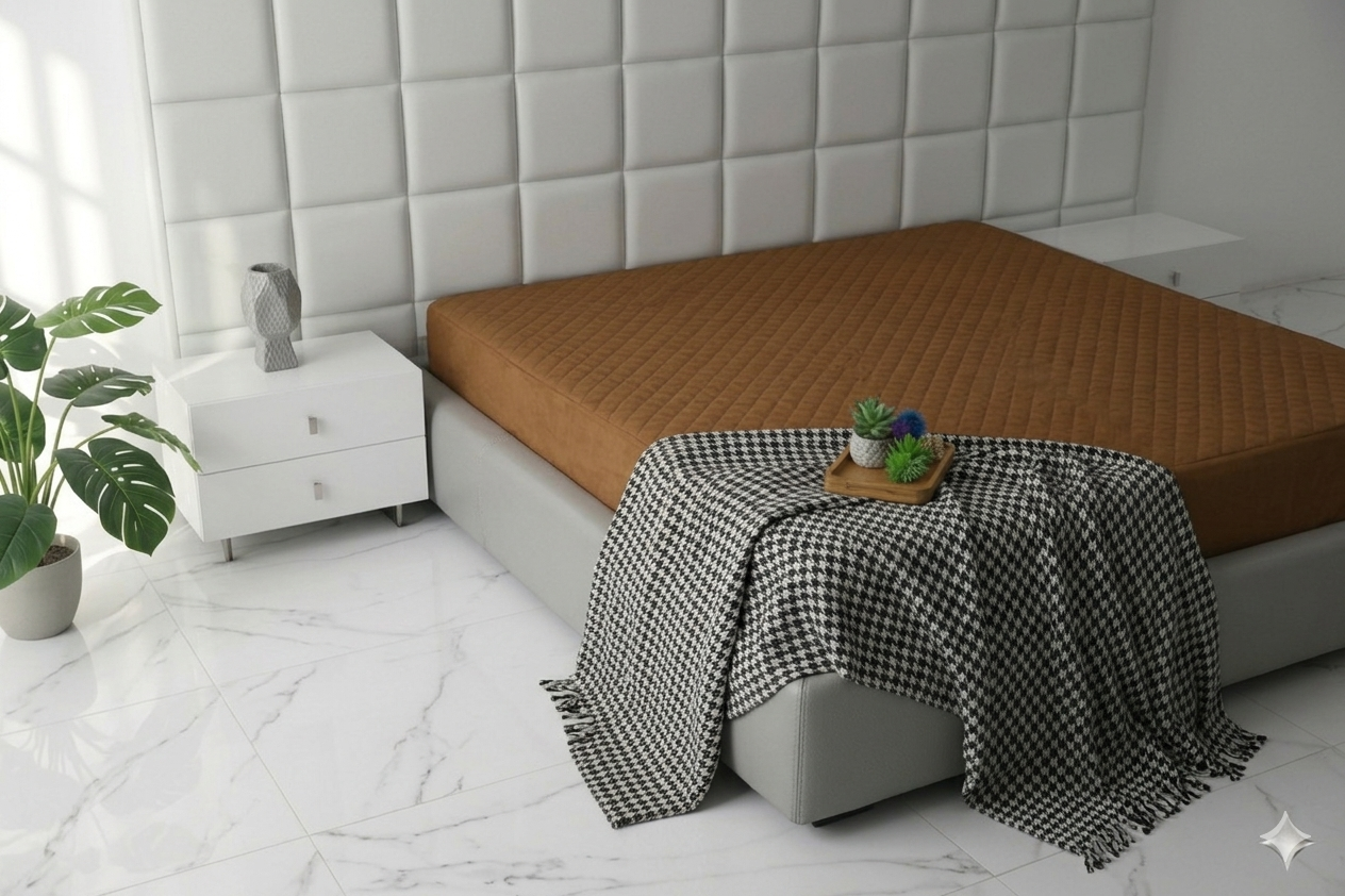Mattress Protector - Royal Camel ( same coloured box )