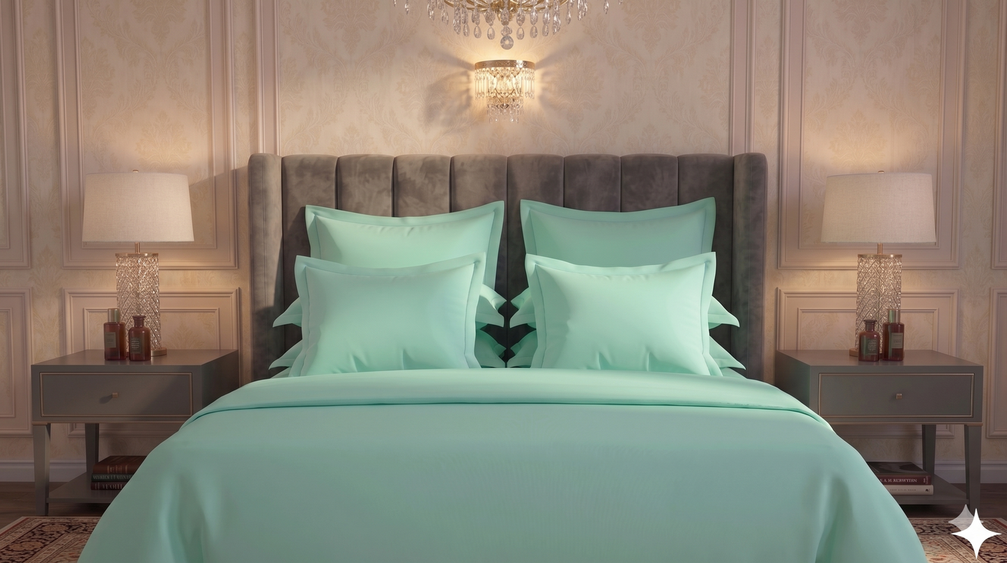 Seafoam Mist  - Flat Dyed Bedsheet