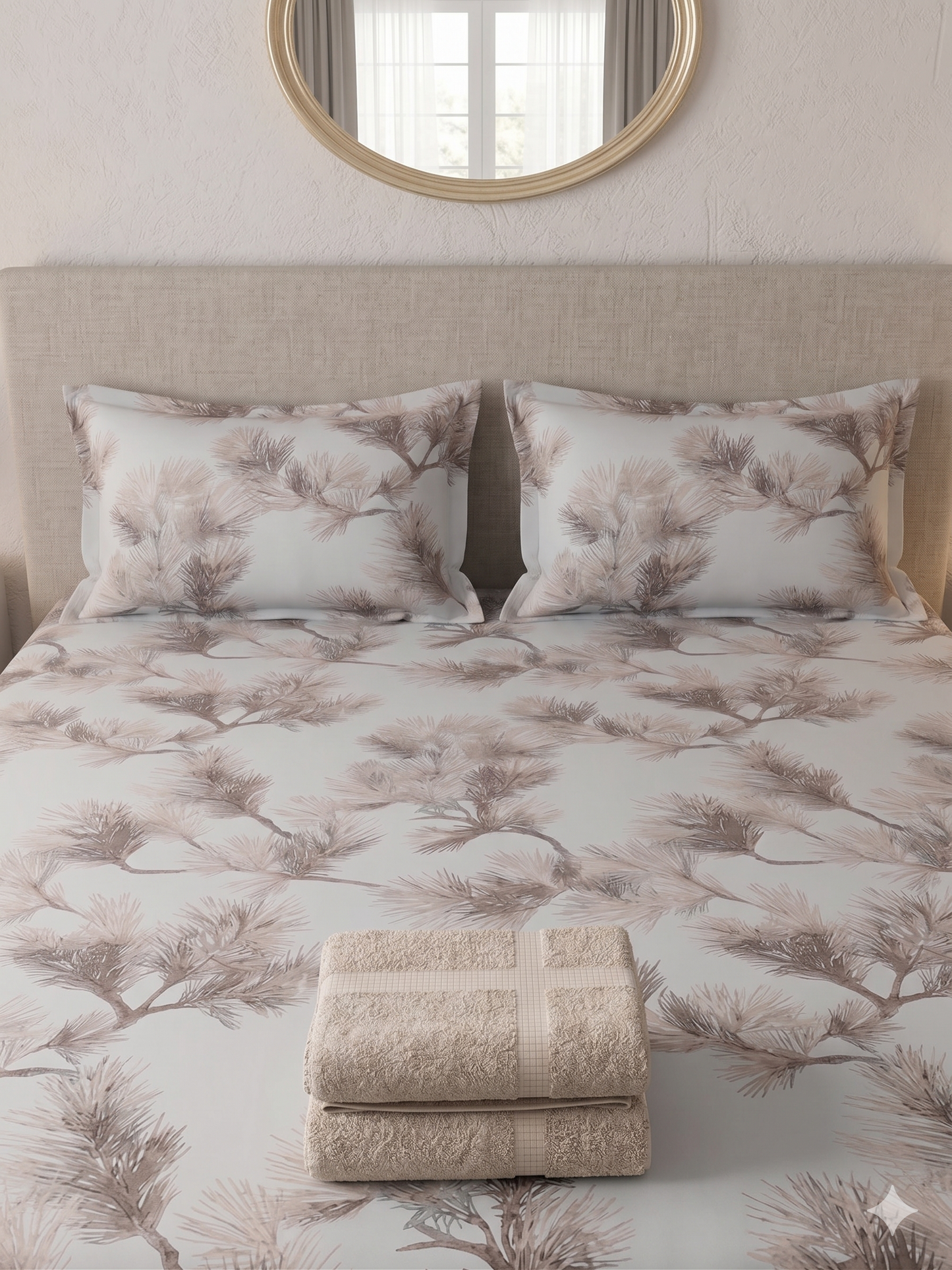 Whispering Pines - Fitted Print Bedsheet