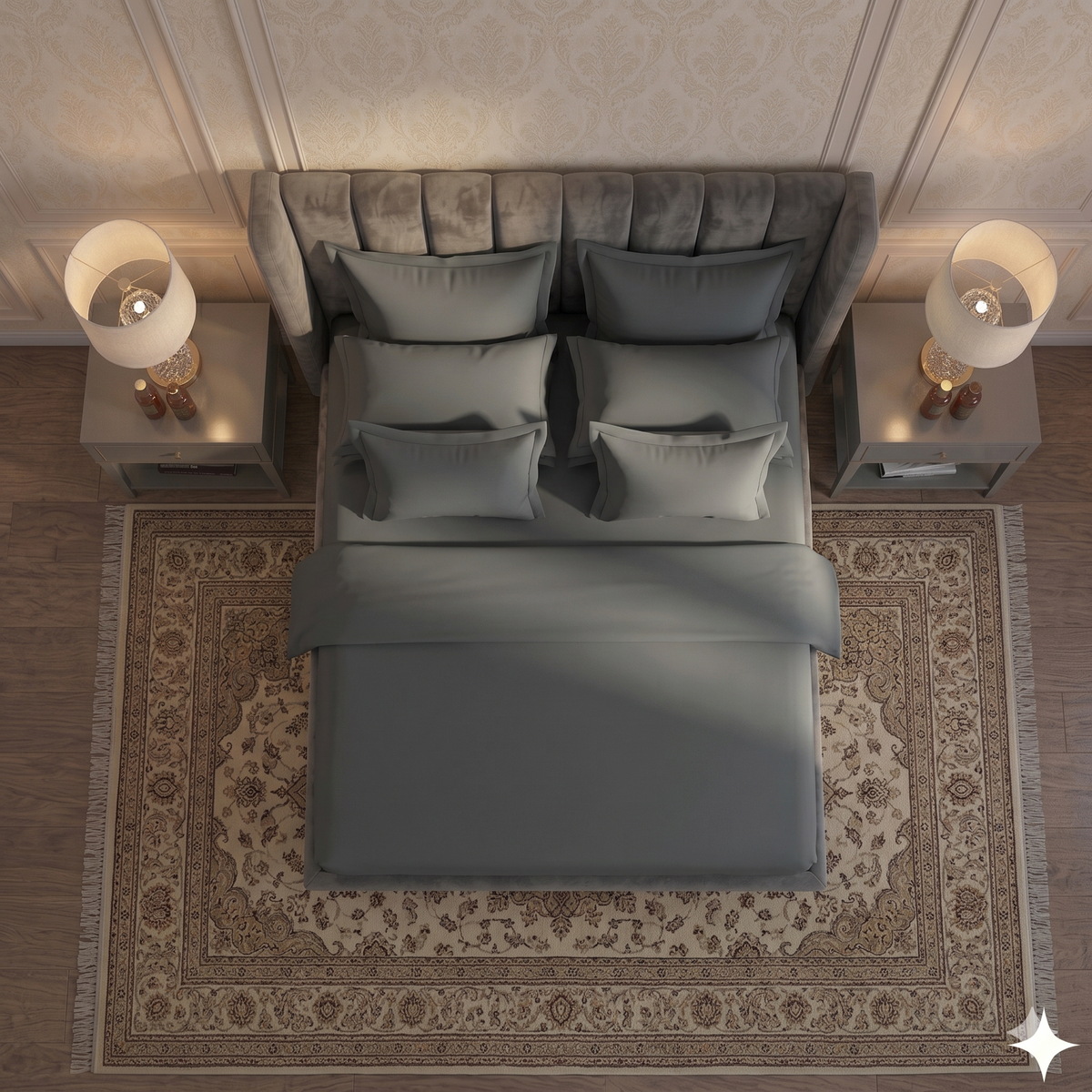 Iron Ash  - Flat Dyed Bedsheet