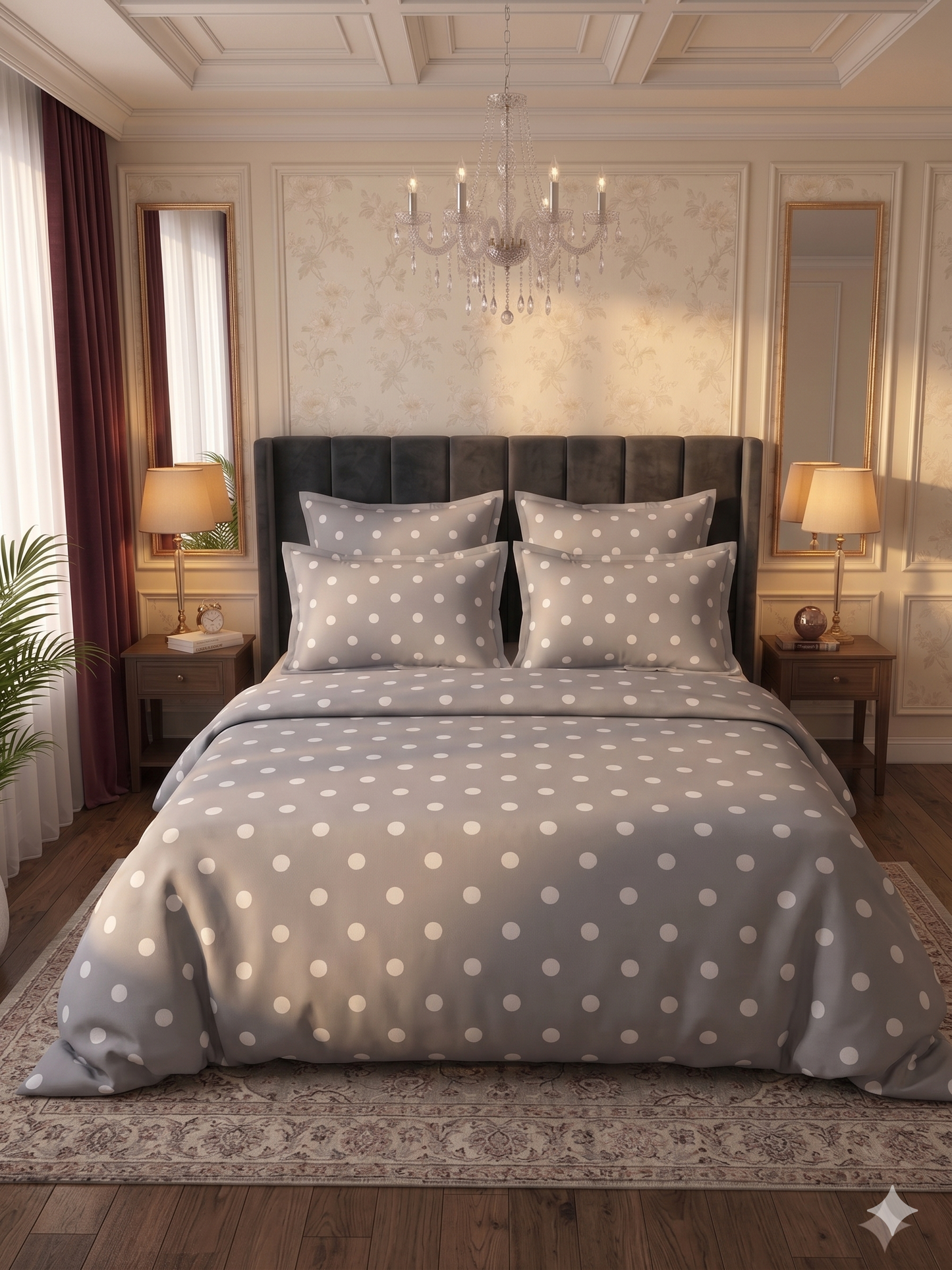 Polka Dot Parlor - Flat Print Bedsheet