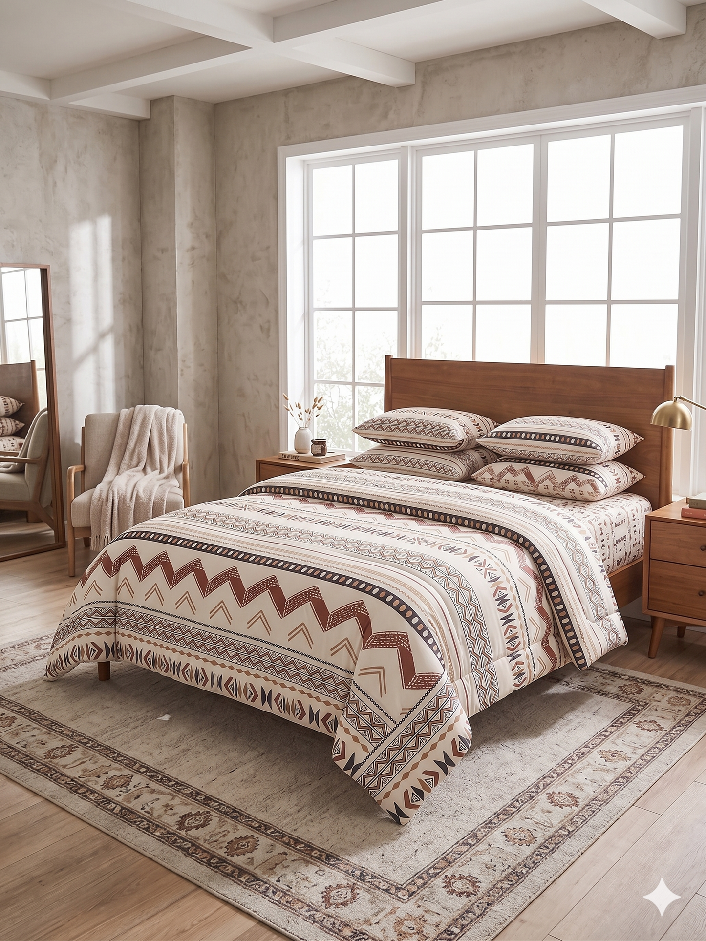 Nomad Lines - Flat Print Bedsheet