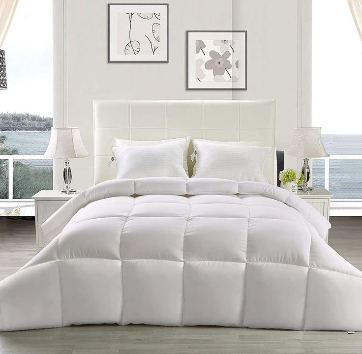 Plain White Quilt SIngle